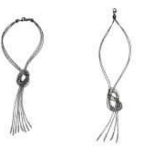 Modern twist necklace